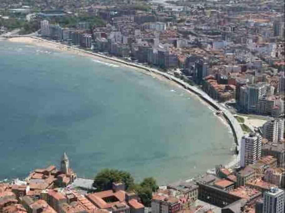 Apartamento A 100Metros De La Playa De San Lorenzo 希洪 外观 照片